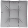 vidaXL Palettenkissen Grau 80x80x12 cm Stoff