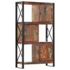 vidaXL B&uuml;cherregal 90x30x150 cm Massives Altholz