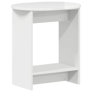 vidaXL Beistelltisch Hochglanz Wei&szlig; 50 x 39,5 x 55 cm Holzwerkstoff
