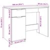 vidaXL Schreibtisch Altholz-Optik 100x50x75 cm Holzwerkstoff