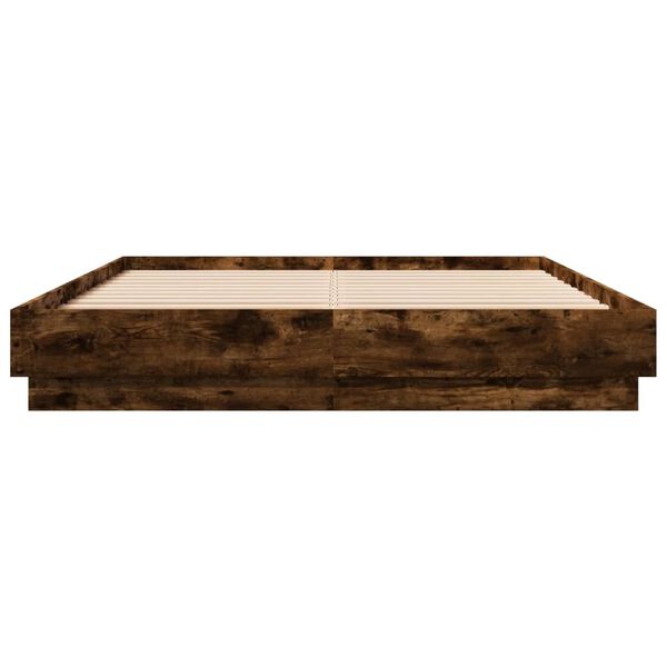 vidaXL Bettgestell R&auml;uchereiche 140x200 cm Holzwerkstoff
