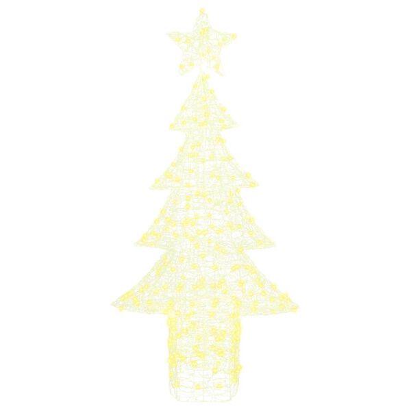 vidaXL Weihnachtsbaum mit 240 LEDs Warmwei&szlig; 150 cm Acryl