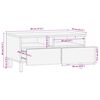vidaXL Couchtisch Braun 80 x 54 x 40 cm Massivholz Mango