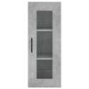 vidaXL Highboard Betongrau 34,5x34x180 cm Holzwerkstoff