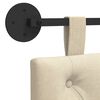 vidaXL H&auml;ngevorderseite Wandmontiert Creme 110 x 55 x 7 cm Stoff