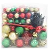 vidaXL Weihnachtskugel-Set mit 300 LEDs 120 pcs Mehrfarbig Kunststoff