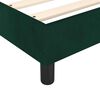vidaXL Boxspringbett mit Matratze Dunkelgr&uuml;n 90x200 cm Samt