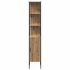 vidaXL Badezimmerm&ouml;bel Set mit Speicher 4 pcs Braun 33 x 33 x 185.5 cm