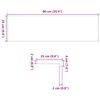 vidaXL Treppenstufen 4 Stk. Hellbraun 90x25x2 cm Massivholz Eiche