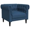 vidaXL 3-tlg. Sofagarnitur Blau Stoff