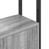 vidaXL B&uuml;cherregal Graues Sonoma 40 x 24 x 161 cm Holzwerkstoff