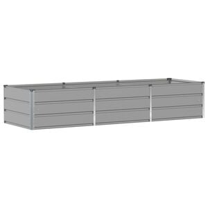vidaXL Pflanzk&uuml;bel Hellgrau 240 x 80 x 45 cm Stahl