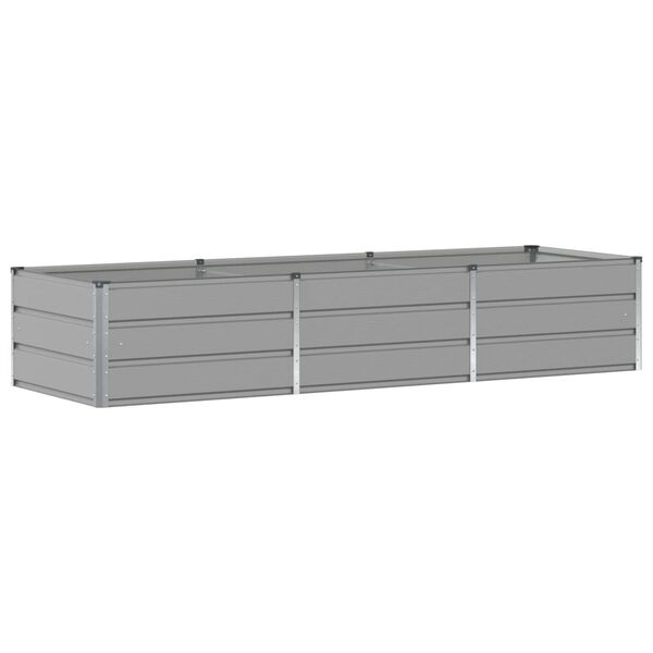 vidaXL Pflanzk&uuml;bel Hellgrau 240 x 80 x 45 cm Stahl