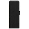 vidaXL Wandmontierter Schrank 2 pcs Schwarz Eichen-Optik Holzwerkstoff