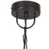 vidaXL H&auml;ngelampe Industriestil 25 W Schwarz Rund 42 cm E27
