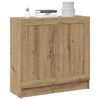 vidaXL B&uuml;cherschrank Artisan-Eiche 82,5x30,5x80 cm Holzwerkstoff