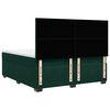 vidaXL Boxspringbett mit Matratze Dunkelgr&uuml;n 180x200 cm Samt