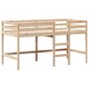vidaXL Hochbett mit Leiter und Dach 90x200 cm Massivholz Kiefer