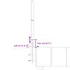 vidaXL Boxspringbett mit Matratze Schwarz 100x200 cm Stoff