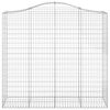 vidaXL Gabionen mit Hochbogen 40Stk. 200x50x180/200cm Verzinktes Eisen
