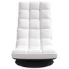 vidaXL Bodenstuhl Drehbar Wei&szlig; 70x51x79 cm Stoff