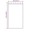 vidaXL Voile-Vorhang mit Vorh&auml;ngen 2 pcs Wei&szlig; 245 x 140 cm Polyester
