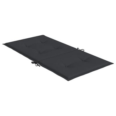 vidaXL Gartenstuhlauflagen für Niedriglehner 4 Stk. Schwarz 100x50x3cm