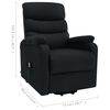 vidaXL Massagesessel mit Aufstehhilfe Schwarz Stoff