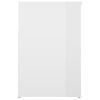 vidaXL Schuhbank Hochglanz-Wei&szlig; 80x30x45 cm Holzwerkstoff