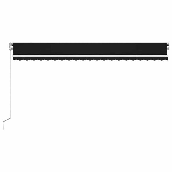 vidaXL Markise Manuell Einziehbar mit LED 500x300 cm Anthrazit