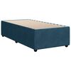 vidaXL Bettgestell Blau 90x190 cm Samt