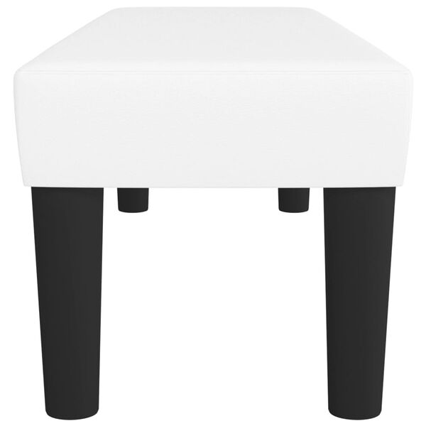 vidaXL Sitzbank Wei&szlig; 100x30x30 cm Kunstleder