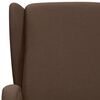 vidaXL Massagesessel Braun Stoff