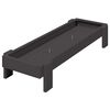 vidaXL H&uuml;hnerf&uuml;tterungsrinne Schwarz 80 x 28 x 13,5 cm
