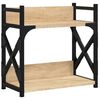 vidaXL Druckerst&auml;nder 2 Ablagen Sonoma-Eiche 40x20x40 cm Holzwerkstoff
