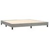 vidaXL Boxspringbettgestell Hellgrau 200x200 cm Samt
