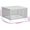 vidaXL 5-tlg. Garten-Sofagarnitur mit Kissen Grau Poly Rattan