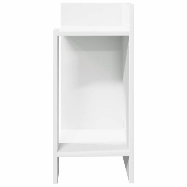 vidaXL Beistelltisch mit Ablage Wei&szlig; 25,5x27x60 cm