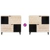 vidaXL Sideboard mit T&uuml;r Wei&szlig;e gewaschene Oberfl&auml;che 80 x 33 x 75 cm