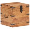vidaXL Truhe 40x40x40 cm Akazie Massivholz