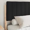 vidaXL Bettgestell mit gepolstertem Kopfteil Schwarz 140 x 200 cm