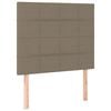 vidaXL Kopfteil Taupe 100x5x118/128 cm Stoff