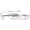 vidaXL 5-tlg. Garten-Lounge-Set Massivholz Kiefer
