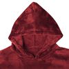vidaXL Decken-Hoodie Bordeauxrot L Flanell