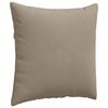 vidaXL Sofakissen 2 St&uuml;ck Taupe 80 x 80 cm Stoff