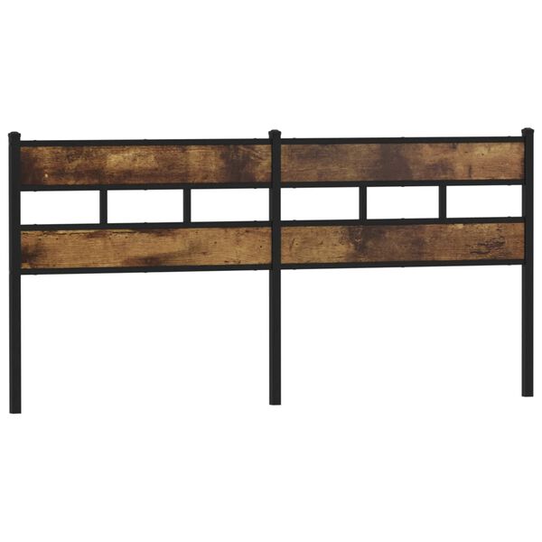vidaXL Ersatz-Kopfteil R&auml;uchereiche 180 cm Eisen und Holzwerkstoff