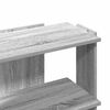 vidaXL B&uuml;cherregal 3 B&ouml;den Grau Sonoma 60x30x60 cm Holzwerkstoff