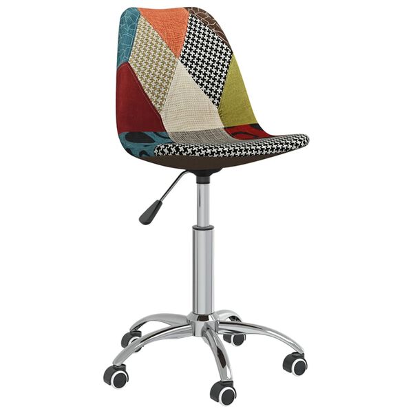 vidaXL Esszimmerst&uuml;hle 2 Stk. Drehbar Patchwork Stoff