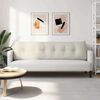 vidaXL R&uuml;cken Kissen Creme 180 x 24 x 50 cm Samt