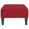 vidaXL Fu&szlig;hocker Weinrot 78x56x32 cm Samt